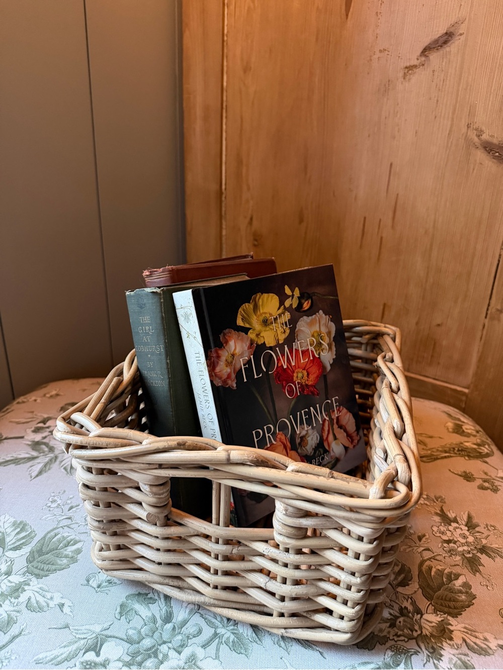 Woven Rattan Basket | Cottagecore Storage